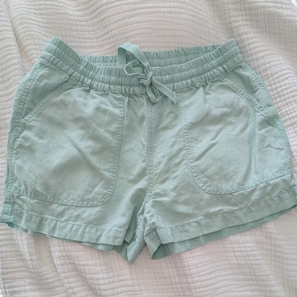 J.Crew Linen‑Blend Pull‑On Shorts with Pockets